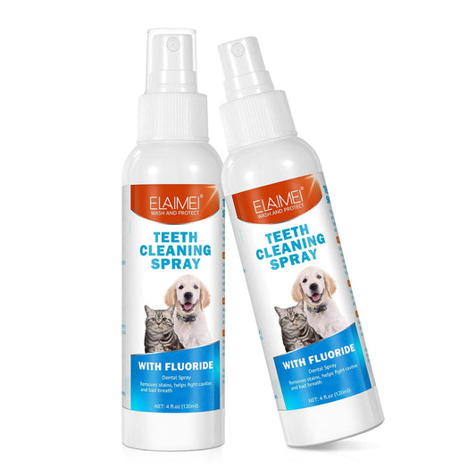 NNEDSZ 2 Pcs Pet Oral Breath Freshener Spray | Eliminates Bad Breath | Dental Care for Dogs & Cats